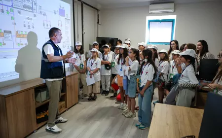 Sakarya Büyükşehir Belediyesi SASKİ, TÜBİTAK 4004 projesi kapsamında özel yetenekli öğrencileri arıtma tesislerinde ağırladı