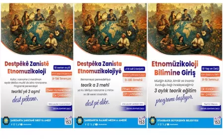 Diyarbakır Büyükşehir Belediyesi, Kürtçe "Etnomüzikoloji Bilimine Giriş" kursu için başvuruları almaya başladı