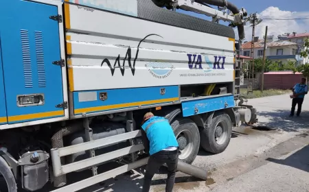 VASKİ Kanalizasyon Ekipleri Van Genelinde Günlük Ortalama 80 Noktada 7 Gün 24 Saat Hizmet Veriyor