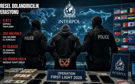 INTERPOL: “Operation First Light 2026” kapsamında 97 ülkede düzenlenen küresel operasyonda 5 bin 811 şüpheli yakalandı
