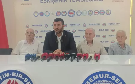 Memur-Sen Eskişehir İl Temsilcisi İbrahim Akar: “Gelir vergisi yüzde 15’e sabitlenmeli, kamu çalışanlarının kayıpları kalıcı düzenlemelerle giderilmeli”