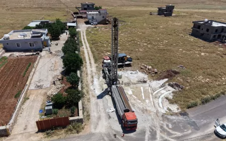 Artuklu'da Eryeri Mahallesi'nin İçme Suyu Kapasitesi Yeni Sondaj Kuyusuyla Artırıldı