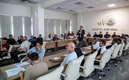 Van Büyükşehir Belediyesi çalışanlarına iş sağlığı ve güvenliği konusunda kapsamlı hizmet içi eğitim verildi