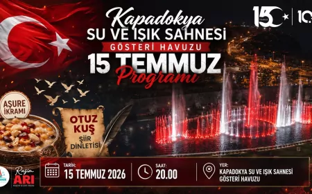 Nevşehir Belediye Başkanı Rasim Arı: “Kapadokya Su ve Işık Sahnesi’nde düzenlenecek 15 Temmuz özel programına tüm vatandaşlarımızı davet ediyoruz”