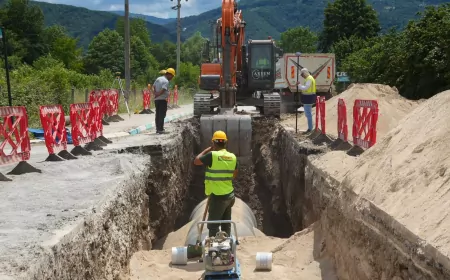 Düzce Belediyesi İçme Suyu Şebekesi Yenileme Projesi'nde 23 Kilometrelik Hat Tamamlandı, 1600 Milimetrelik Ana İsale Hattı Döşenmeye Başlandı