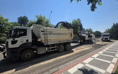 Şanlıurfa Büyükşehir Belediyesi Siverek'te İki Caddede Sıcak Asfalt Çalışmaları İçin Hazırlıklara Başladı