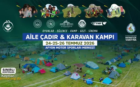 Afyonkarahisar Belediyesi Aile Çadır ve Karavan Kampı ile aileleri doğada buluştururken Mehmetçik Vakfı'na destek sağlayacak