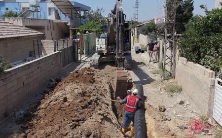 Hatay Büyükşehir Belediyesi HATSU Uzunkavak Mahallesi'nde yağmur suyu altyapısını güçlendirdi