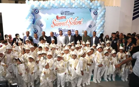 Hatay Büyükşehir Belediyesi Geleneksel Sünnet Şöleni'nde 176 çocuk unutulmaz bir gün yaşadı
