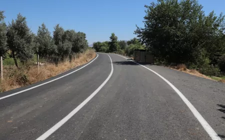 Hatay Büyükşehir Belediyesi Bintaş Mahallesi'ni E5 Kara Yolu'na Bağlayan Güzergâhta Beton Asfalt Çalışmasını Tamamladı