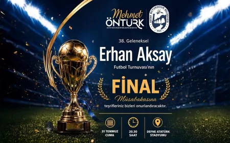 Hatay Büyükşehir Belediyesi Destekli 38. Geleneksel Erhan Aksay Futbol Turnuvası Final Maçıyla Şampiyonunu Belirliyor