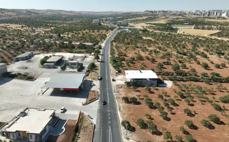 Şanlıurfa Büyükşehir Belediyesi Açıksu Caddesi ile Azerbaycan Bulvarı bağlantı yolunda trafik güvenliğini artıran çalışmaları tamamladı