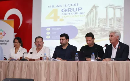 Muğla Büyükşehir Belediyesi Milas’ta Muhtarlarla Koordinasyon Toplantısı Düzenledi, Mahallelerin İhtiyaçları Masaya Yatırıldı