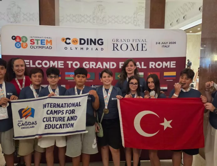Özel Çağdaş Okulları Öğrencileri Uluslararası STEM Olimpiyatları'nda 4'ü Altın Toplam 15 Madalya Kazandı
