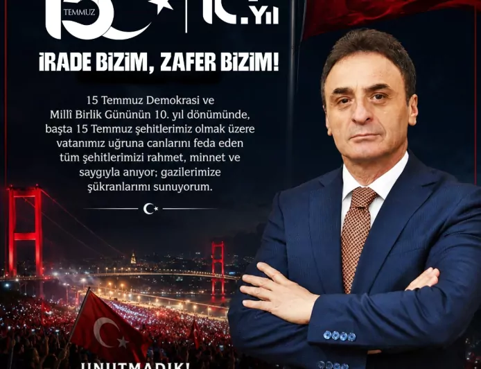 15 Temmuz Demokrasi ve Millî Birlik Günü'nün 10. Yıl Dönümünde Şehitler Rahmetle, Gaziler Minnetle Anıldı