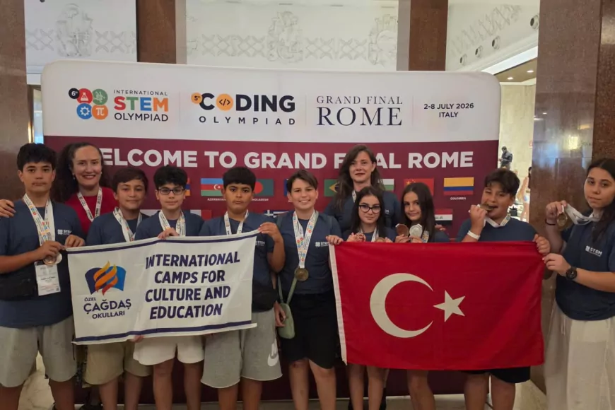 Özel Çağdaş Okulları Öğrencileri Uluslararası STEM Olimpiyatları'nda 4'ü Altın Toplam 15 Madalya Kazandı