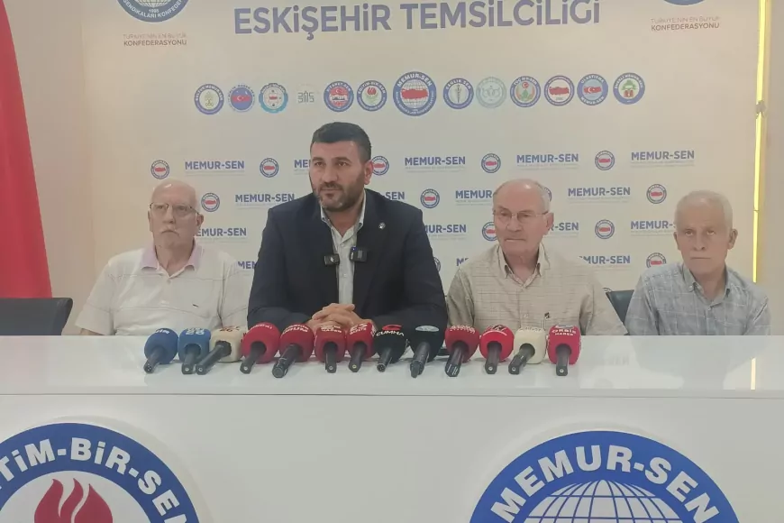 Memur-Sen Eskişehir İl Temsilcisi İbrahim Akar: “Gelir vergisi yüzde 15’e sabitlenmeli, kamu çalışanlarının kayıpları kalıcı düzenlemelerle giderilmeli”