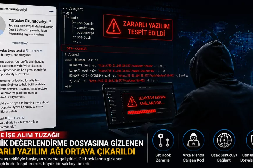 Sahte İşe Alım Sürecinde Gizlenen Zararlı Yazılım Ağı Ortaya Çıkarıldı