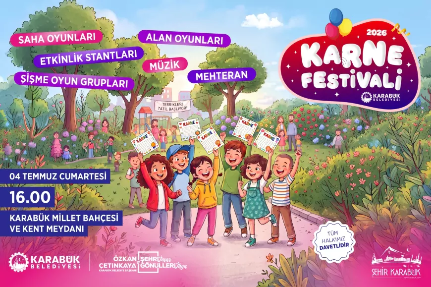Karabük Belediye Başkanı Özkan Çetinkaya: "Çocuklarımızın tatil dönemine moralli başlamaları için bu festivali organize ettik"