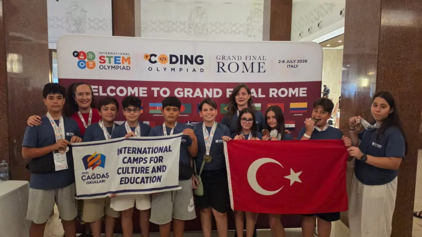 Özel Çağdaş Okulları Öğrencileri Uluslararası STEM Olimpiyatları'nda 4'ü Altın Toplam 15 Madalya Kazandı