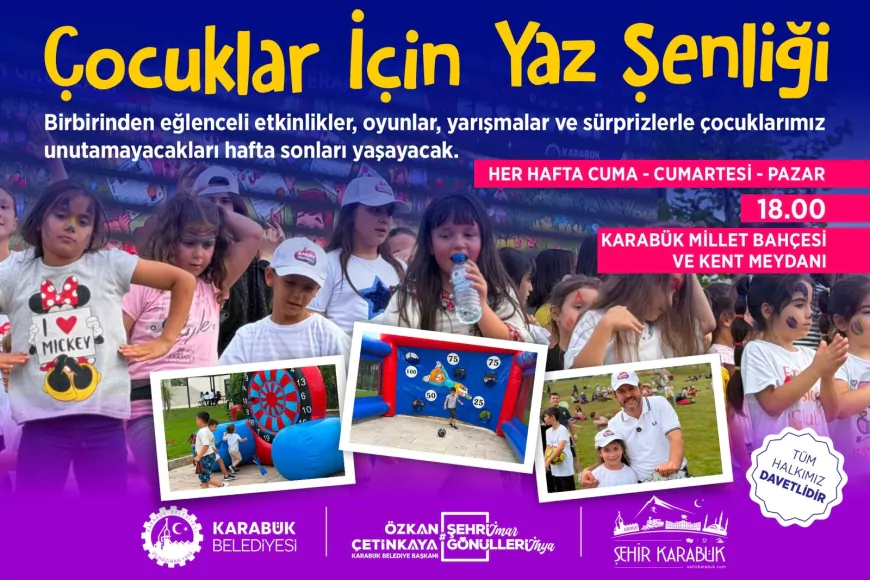 Karabük Belediye Başkanı Özkan Çetinkaya: “Hafta sonları Karabük’ü çocuk sesleriyle dolduracağız”