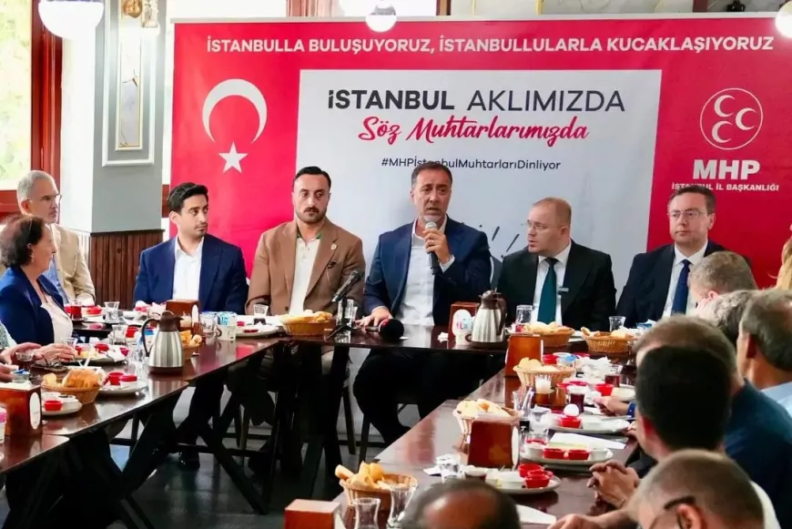 MHP İstanbul İl Başkanı Volkan Yılmaz: “İstanbul Aklımızda, Söz Muhtarlarımızda” diyerek Eyüpsultan’da muhtarlarla bir araya geldi
