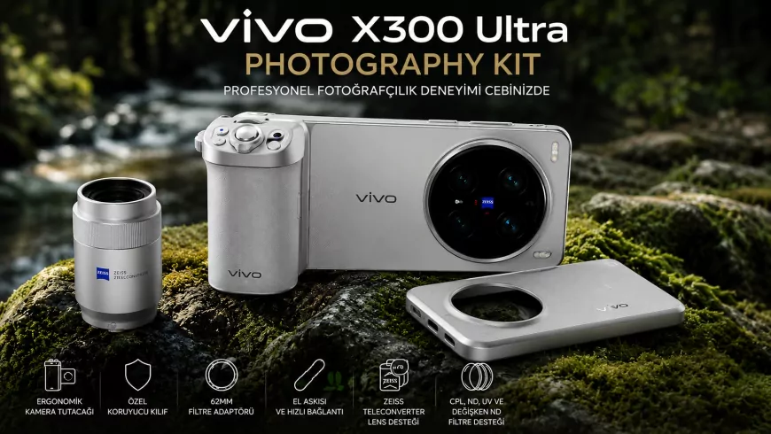 vivo X300 Ultra Photography Kit Türkiye'de Ön Satışa Hazırlanıyor, Profesyonel Mobil Fotoğrafçılık Deneyimi Sunmayı Hedefliyor