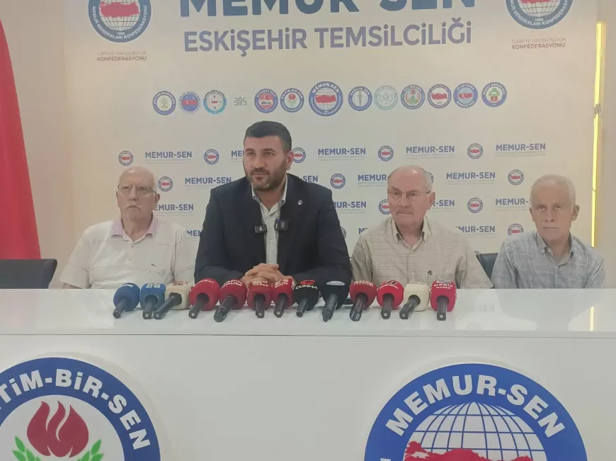 Memur-Sen Eskişehir İl Temsilcisi İbrahim Akar: “Gelir vergisi yüzde 15’e sabitlenmeli, kamu çalışanlarının kayıpları kalıcı düzenlemelerle giderilmeli”