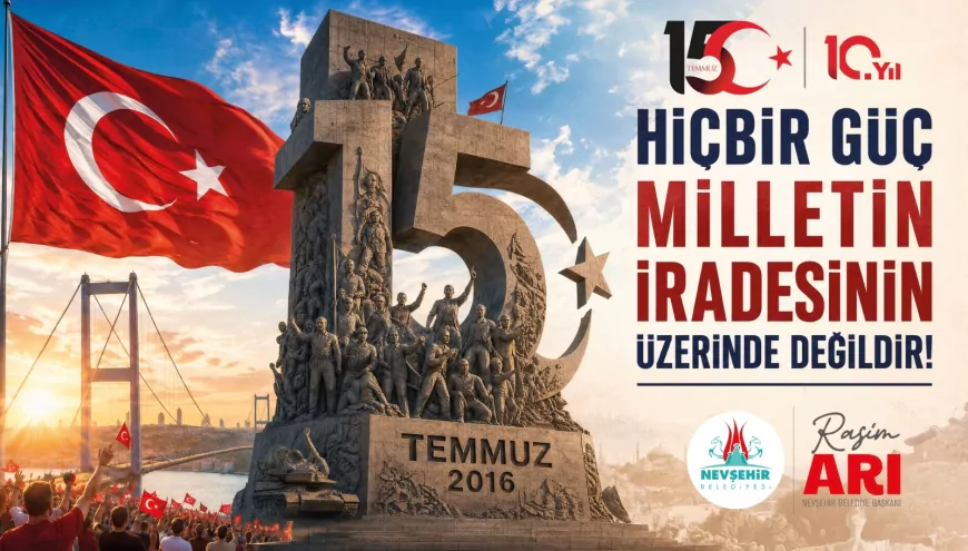 Nevşehir Belediye Başkanı Rasim Arı: “15 Temmuz gecesi milletimiz demokrasi tarihine altın harflerle yazılan büyük bir destan ortaya koymuştur”