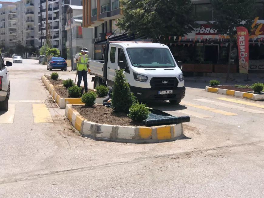 Van Büyükşehir Belediyesi Gölbaşı Sokak'ta Peyzaj Düzenlemeleriyle Kente Daha Estetik ve Yeşil Bir Görünüm Kazandırıyor