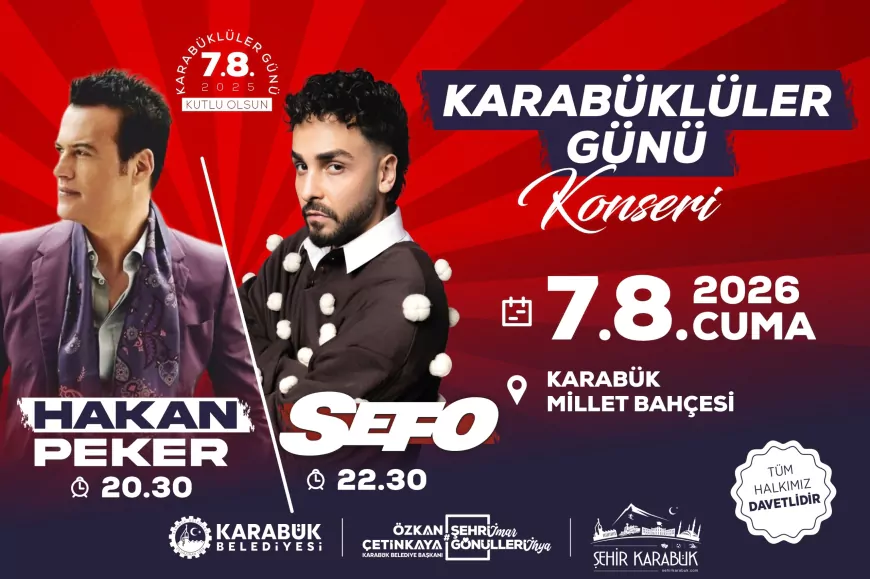 Karabük Belediye Başkanı Özkan Çetinkaya: “Karabüklüler Günü’nü Hakan Peker ve Sefo konserleriyle taçlandırıyoruz”