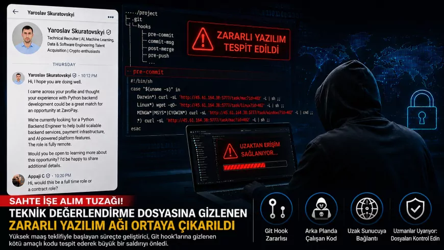 Sahte İşe Alım Sürecinde Gizlenen Zararlı Yazılım Ağı Ortaya Çıkarıldı