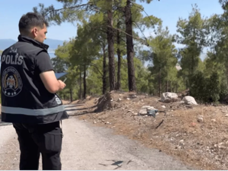 Burdur Emniyet Müdürlüğü orman yangınlarına karşı drone destekli denetimlerini sürdürüyor