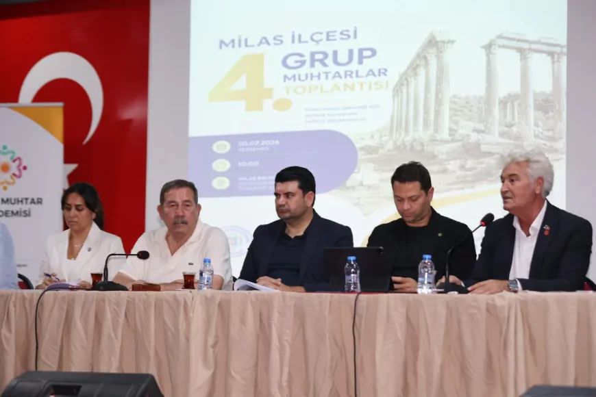 Muğla Büyükşehir Belediyesi Milas’ta Muhtarlarla Koordinasyon Toplantısı Düzenledi, Mahallelerin İhtiyaçları Masaya Yatırıldı