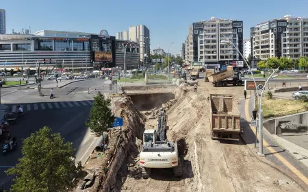 DİSKİ Yenihal Köprülü Kavşağı’ndaki su baskını sorununa kalıcı çözüm için drenaj hattını yeniliyor
