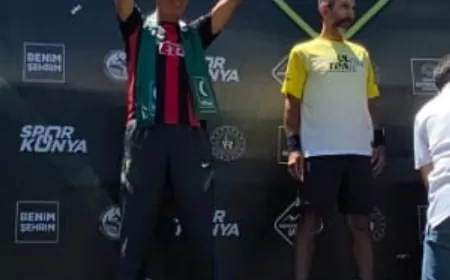 Konya Ultra Trail’de Eskişehirli atletlerden çifte kürsü: Bahar Sezer Algın birinci, Cenk Algın ikinci