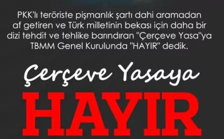 Ankara Milletvekili Koray Aydın: “Türk milletinin hayatta kalması için tehdit ve tehlikeler barındıran Çerçeve Kanun’a hayır dedik”