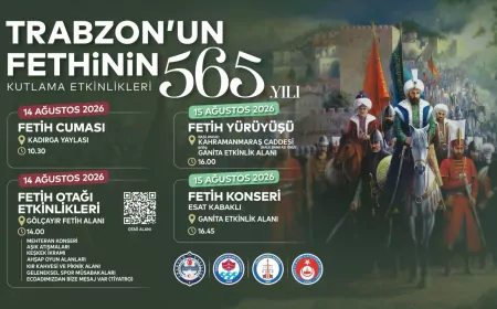 Trabzon’un fethinin 565’inci yıl dönümünde ücretsiz otobüslerle iki günlük kutlama programı