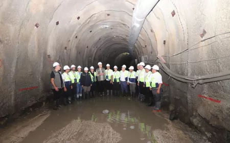 Samandağlı muhtarlar Hatay’ın altyapısına kalıcı çözüm sunacak dev atık su projesini yerinde inceledi