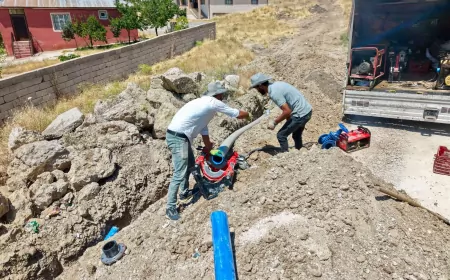 Seyrantepe Mahallesi’nde 1 kilometrelik yeni hatla 40 hanenin içme suyu sorunu çözüldü