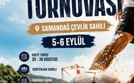 Hatay Büyükşehir Belediyesi Çevlik Sahili’nde Plaj Futbolu Turnuvası düzenleyecek