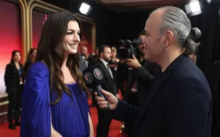 Ünlü magazinci Habib Aytekin’den Anne Hathaway ile özel röportaj: Disney Legend Ödülü’nde gözyaşlarını tutamadı
