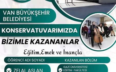 Van Büyükşehir Belediyesi Konservatuvarı öğrencilerinden üniversite sınavında başarı