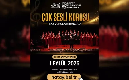 Hatay Büyükşehir Belediyesinin Çok Sesli Korosu yeni dönem üyelerini bekliyor
