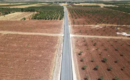Şanlıurfa Büyükşehir Belediyesi Hilvan’da 4 mahalleyi kapsayan 5,5 kilometrelik yolu yeniledi
