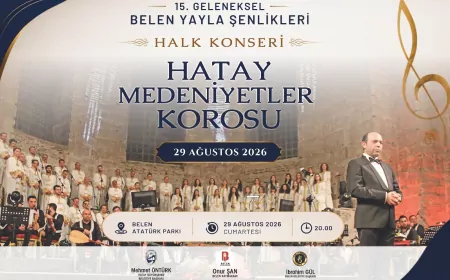 Belen Yayla Şenlikleri’nde Hatay Medeniyetler Korosu sevilen eserleriyle sahne alacak
