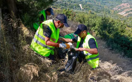 Hatay Büyükşehir Belediyesi Döver Seyir Terası’nda kapsamlı çevre temizliği gerçekleştirdi