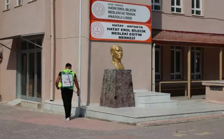Hatay Büyükşehir Belediyesi okullarda haşere ve vektörle mücadele çalışmalarını il geneline yaydı