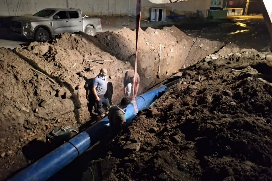 Payas’ta ana içme suyu hattındaki arıza gece süren çalışmayla giderildi