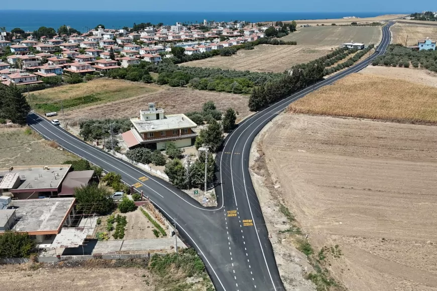 Arsuz Gökmeydan Mahallesi’nde 10 yıllık yol sorunu 2 bin 760 metre beton asfaltla çözüldü